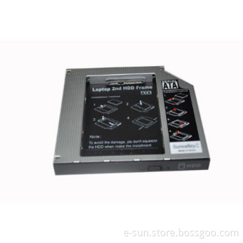 SATA 2nd HDD Caddy for 12.7mm Universal CD/DVD-ROM HDD bays